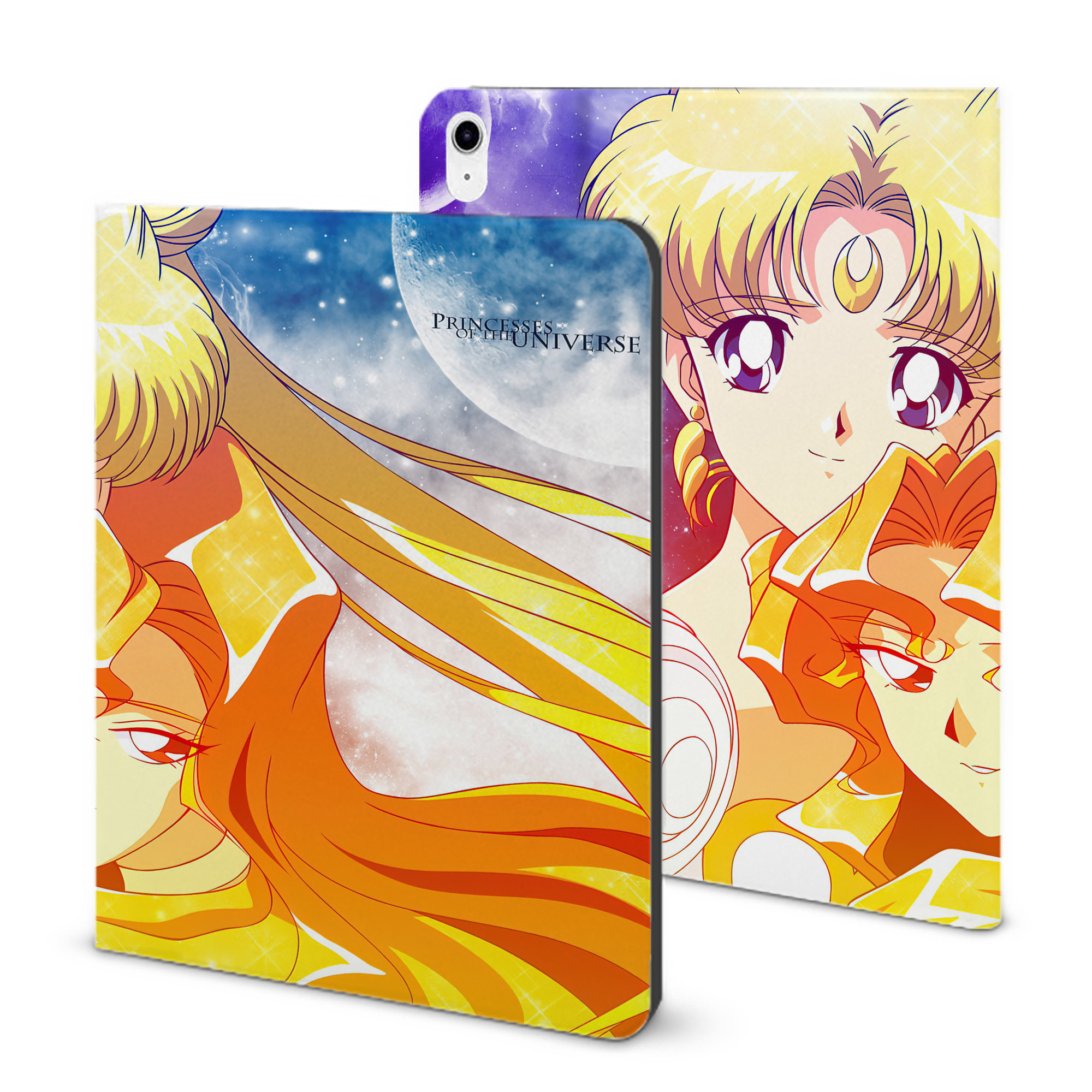 （画像用） 美少女戦士セーラームーン Sailor Moon IPad ケース ブック型 PUレザー TPU 耐衝撃 軽量 薄型 ペン収納なし 全面保護 IPad 各モデル対応